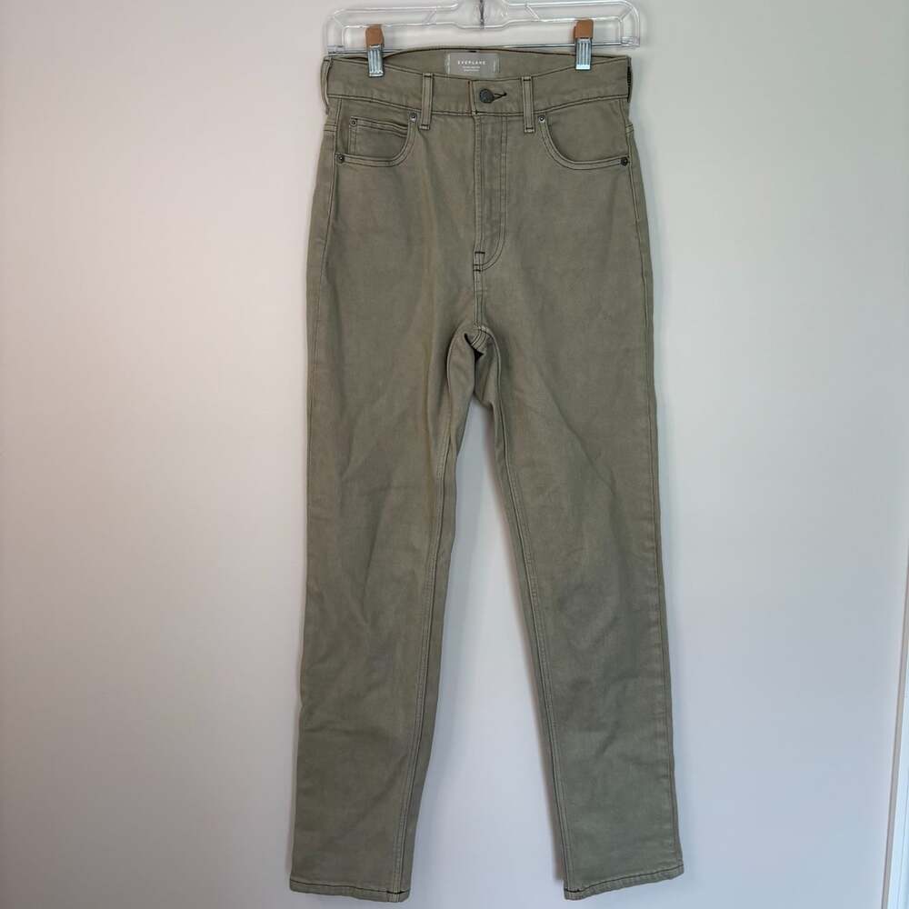 Everlane the way high slim womens 23 short light green